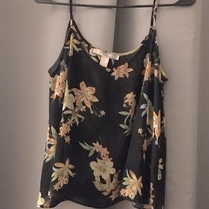 Floral sheer top